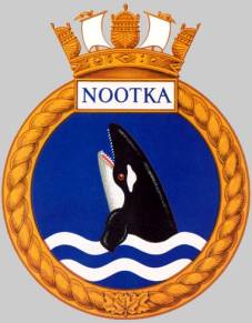 DDE-213 HMCS Nootka crest badge patch insignia