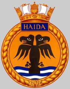 HMCS Haida G-63 DDE 215 patch crest insignia badge