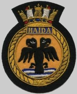 DDE 215 G 63 HMCS Haida crest badge patch insignia