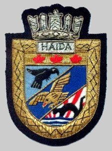 HMCS Haida G-63 crest badge patch insignia