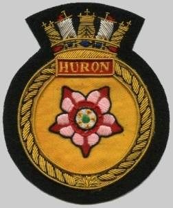 HMCS Huron DDE-216 G-24 crest badge patch insignia
