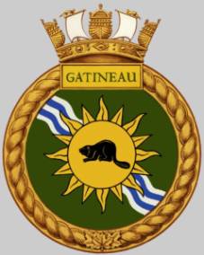 dde 236 hmcs gatineau crest insignia patch badge restigouche class destroyer escort royal canadian navy