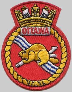 dde ddh 229 hmcs ottawa patch insignia crest badge st. laurent class destroyer royal canadian navy