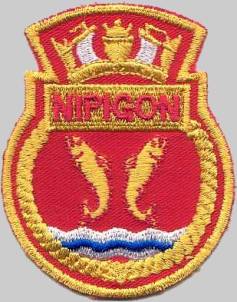 hmcs nipigon ddh 266 patch insignia crest destroyer escort