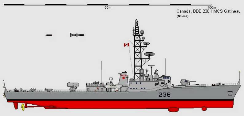 restigouche class destroyer escort royal canadian navy ire delex