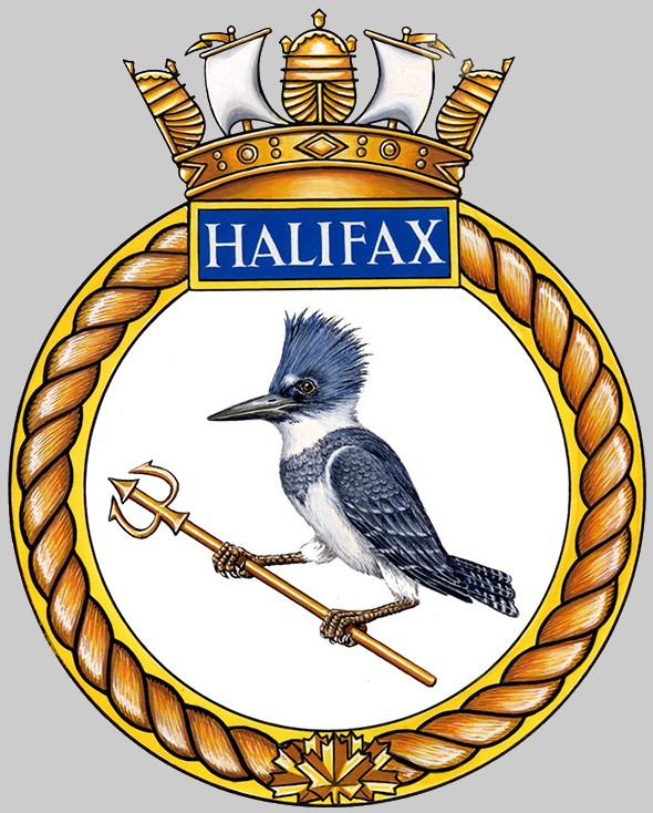 ffh-330 hmcs halifax insignia crest patch badge class helicopter patrol frigate royal canadian navy rcn 02x