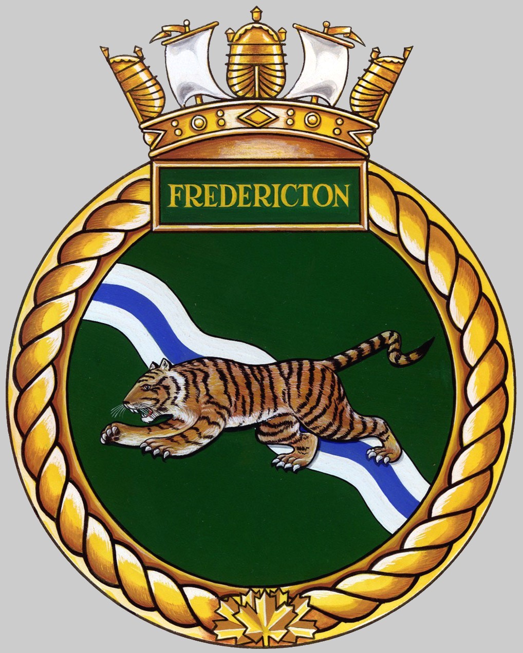 ffh-337 hmcs fredericton crest insignia patch badge halifax class helicopter patrol frigate ncsm royal canadian navy 02x