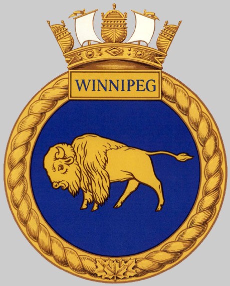 ffh-338 hmcs winnipeg insignia crest patch badge halifax class helicopter patrol frigate ncsm royal canadian navy 04x
