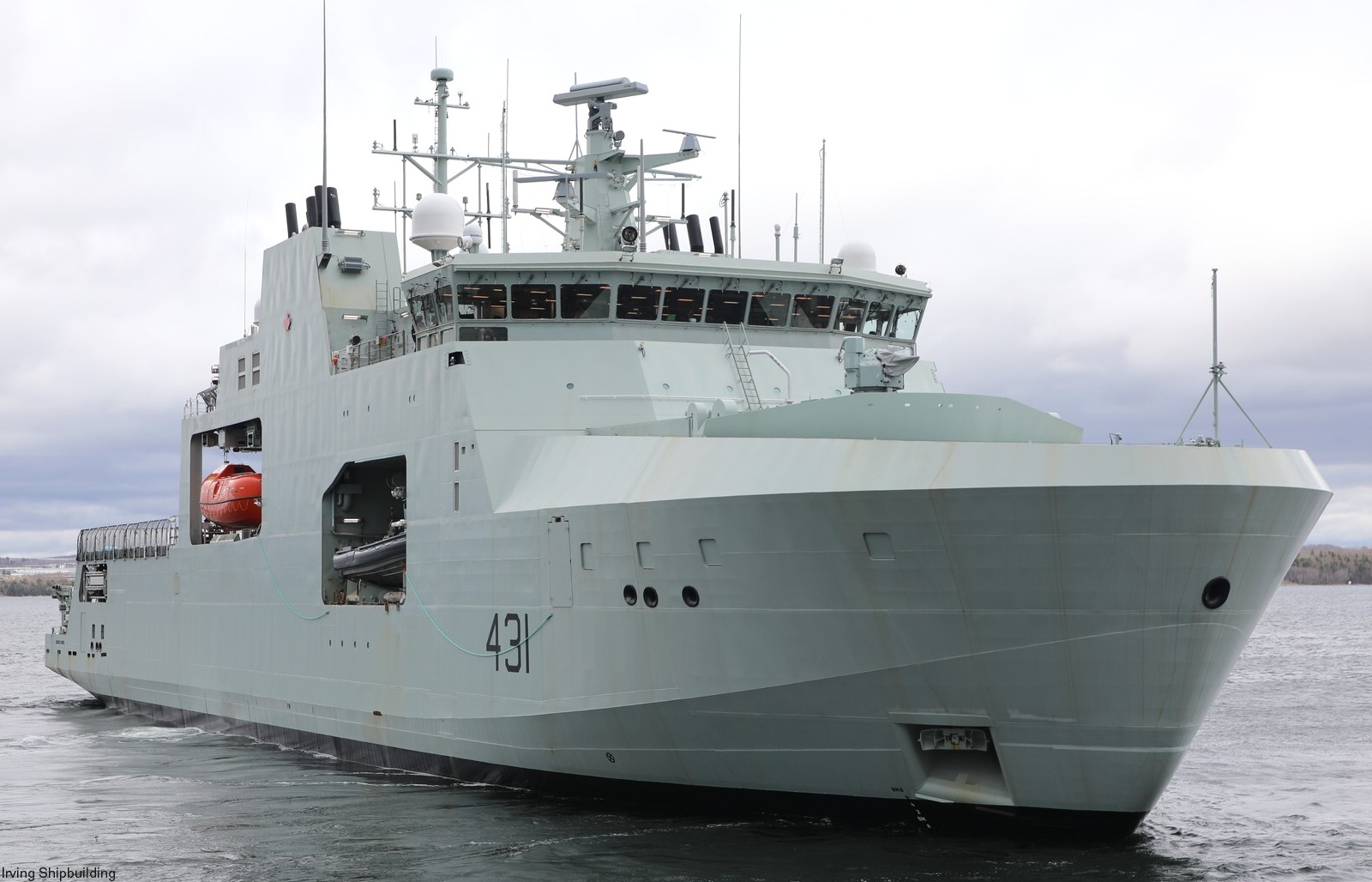 aopv-431 hmcs margaret brooke harry dewolf class arctic offshore patrol vessel ncsm royal canadian navy 05x irving halifax