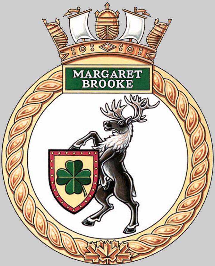 aopv-431 hmcs margaret brooke insignia crest patch badge harry dewolf class arctic offshore patrol vessel ncsm royal canadian navy 02x