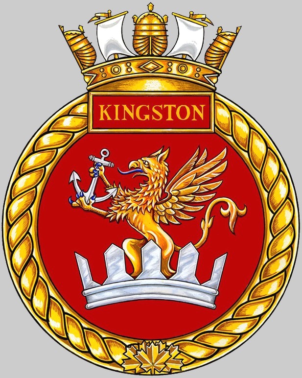 mm-700 hmcs kingston insignia crest patch badge ncsm maritime coastal defence vessel mcdv royal canadian navy 02x