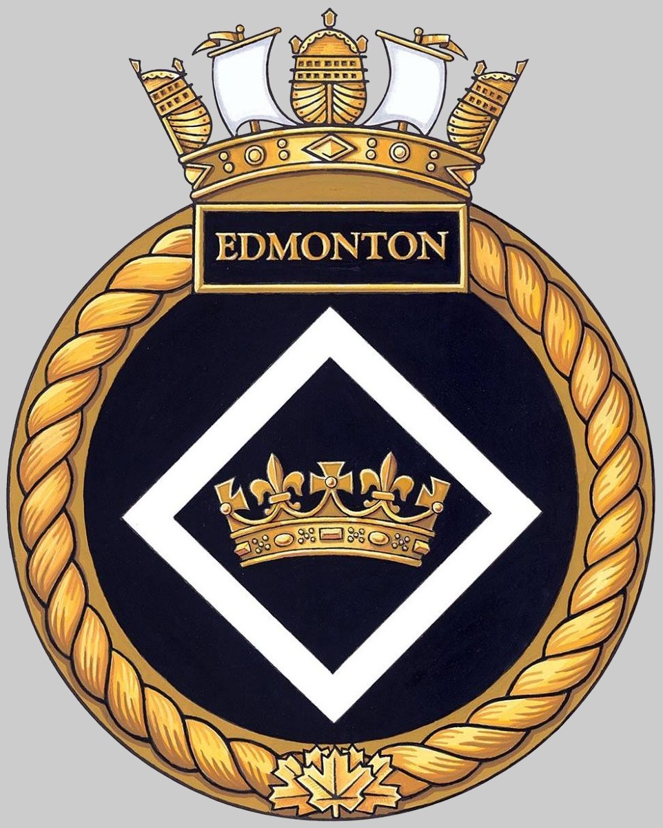 mm-703 hmcs edmonton insignia crest patch badge kingston class maritime coastal defence vessel mcdv ncsm royal canadian navy 02x