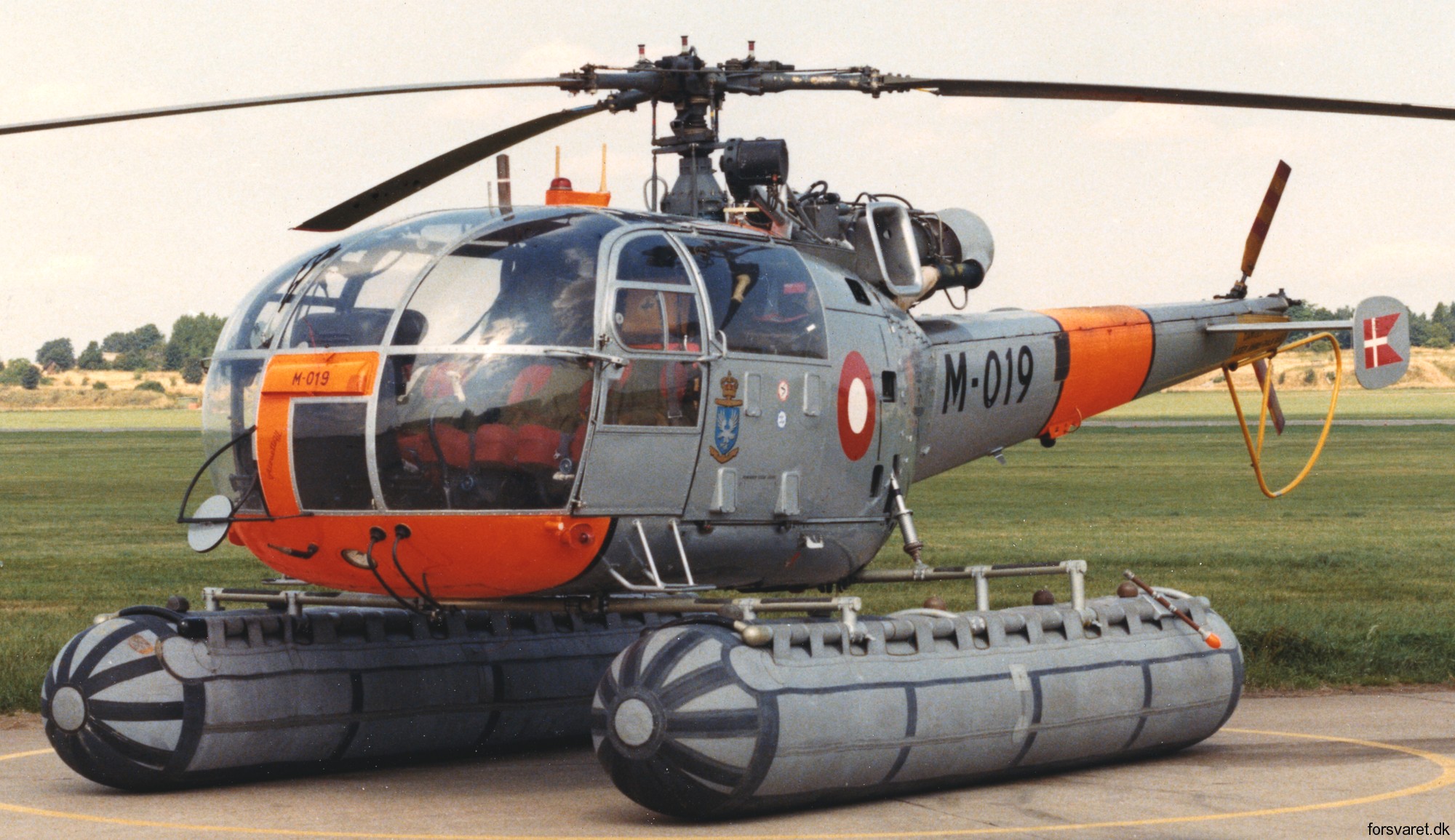 sa 316b alouette iii helicopter royal danish navy søværnet kongelige danske marine sud aviation karup air base 10x
