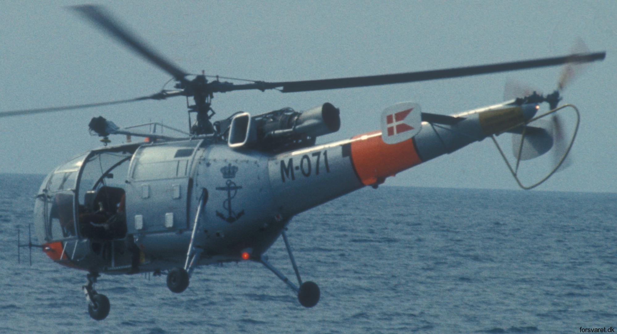 sa 316b alouette iii helicopter royal danish navy søværnet kongelige danske marine sud aviation m-071 03