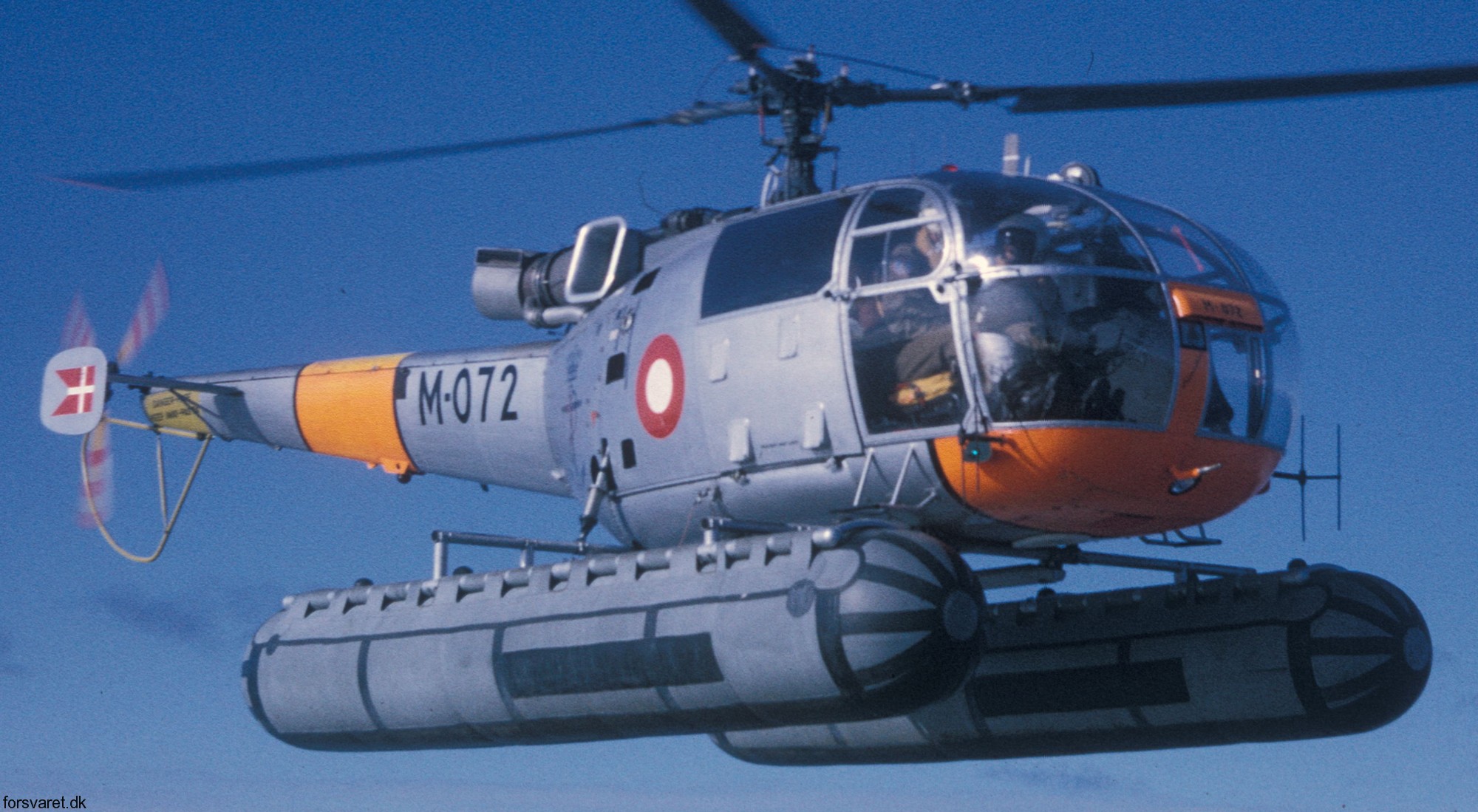 sa 316b alouette iii helicopter royal danish navy søværnet kongelige danske marine sud aviation m-072 05