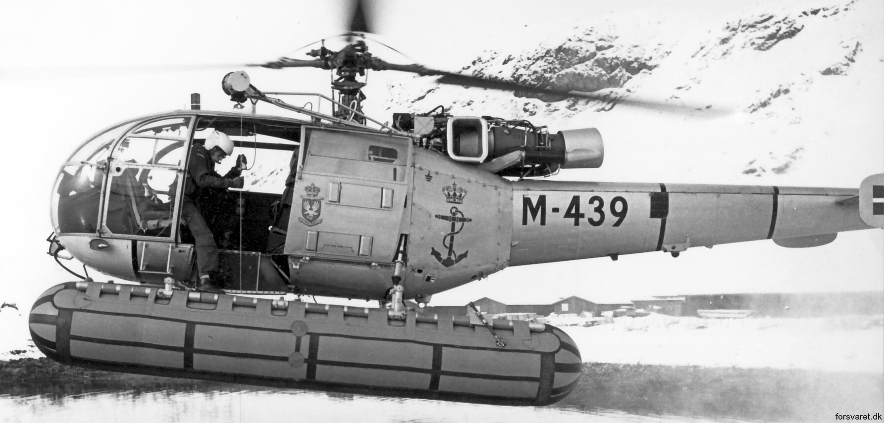 sa 316b alouette iii helicopter royal danish navy søværnet kongelige danske marine sud aviation m-439 04