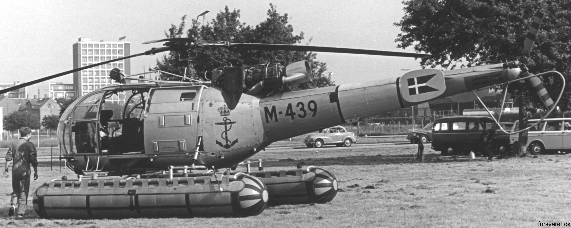 sa 316b alouette iii helicopter royal danish navy søværnet kongelige danske marine sud aviation m-439 08