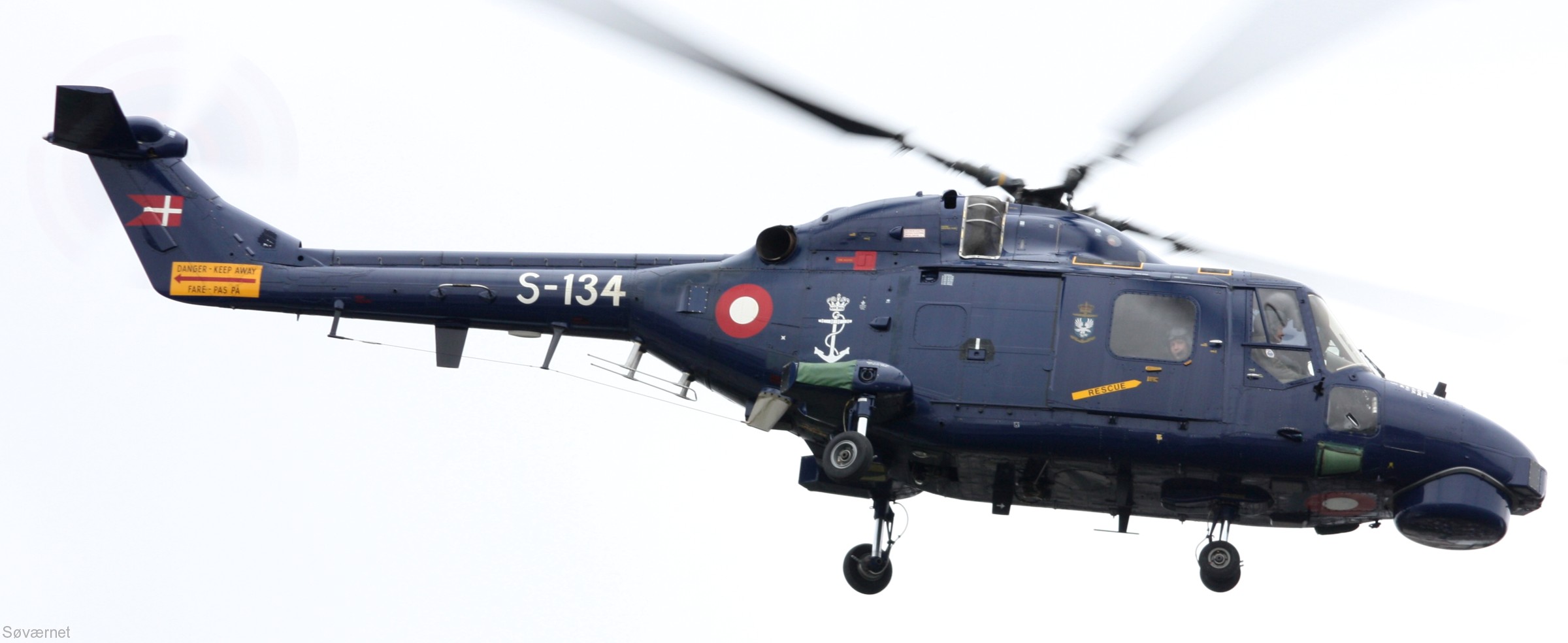 lynx mk.80 mk.90b helicopter westland royal danish navy air force kongelige danske marine flyvevabnet s-134 24
