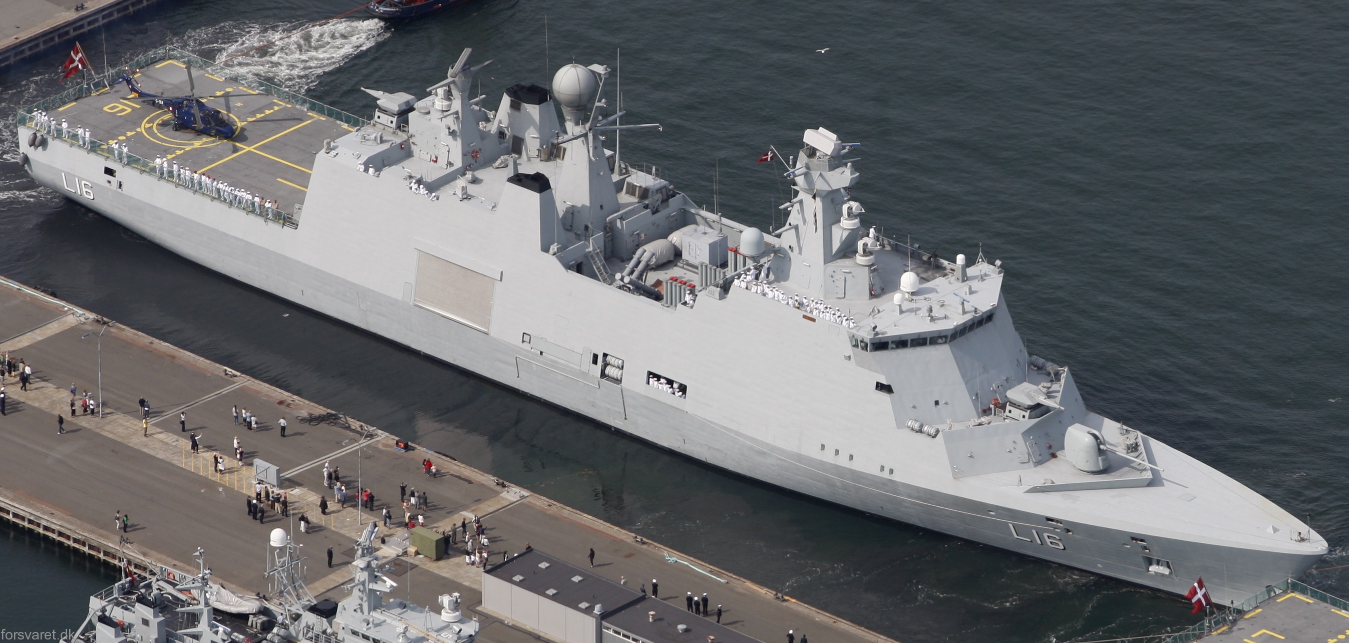 l-16 hdms absalon command support ship frigate royal danish navy 16