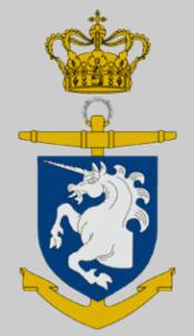 f 352 hdms peder skram crest insignia patch badge royal danish navy
