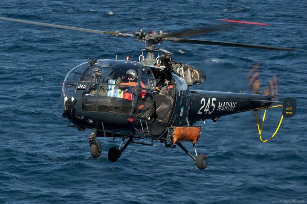 sa 316 319 alouette iii helicopter french navy marine nationale aeronavale flottille 10 245