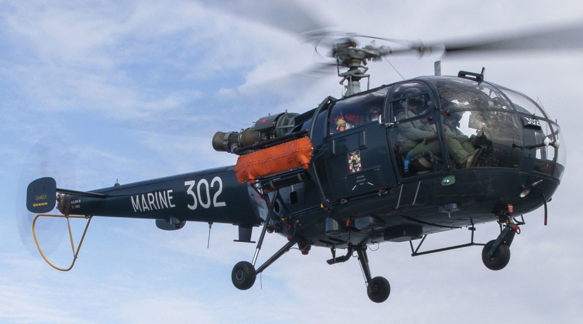 sa 316 319 alouette iii helicopter french navy marine nationale aeronavale flottille 302 27
