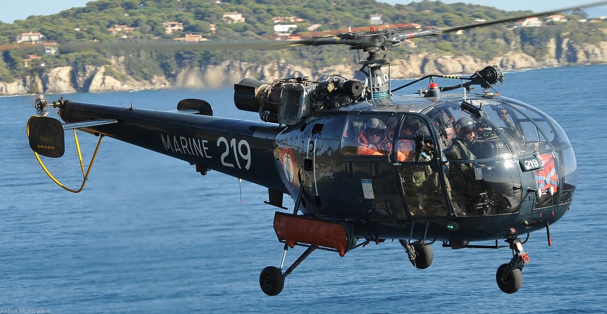 sa 316 319 alouette iii helicopter french navy marine nationale aeronavale flottille 219 29