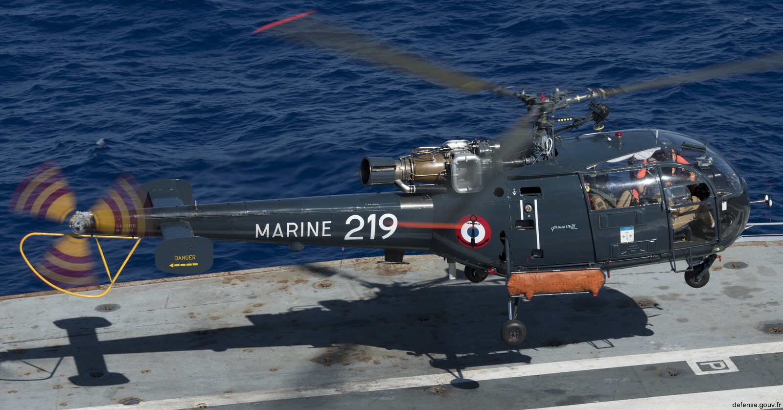 sa 316 319 alouette iii helicopter french navy marine nationale aeronavale flottille 219 30