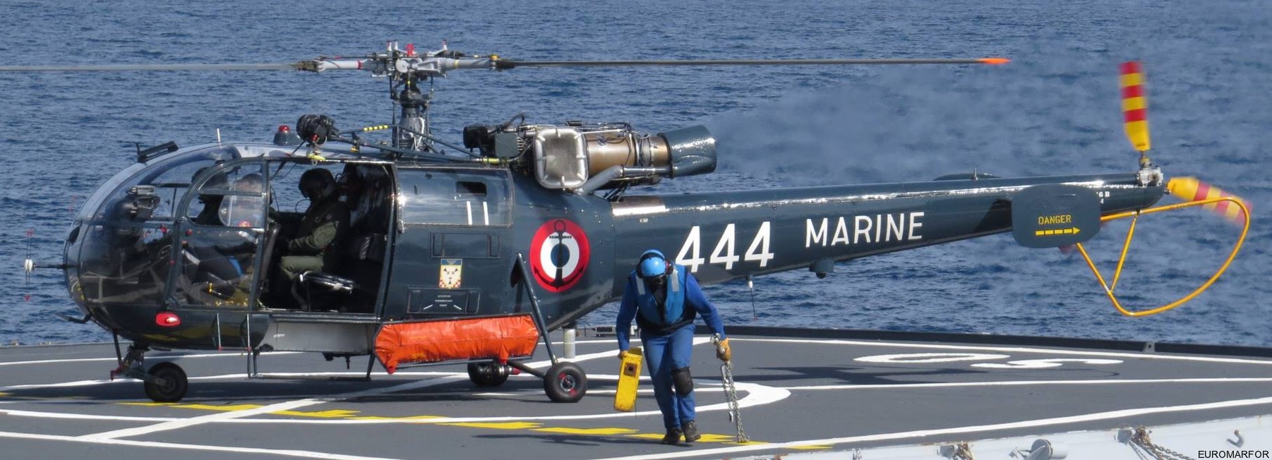 sa 316 319 alouette iii helicopter french navy marine nationale aeronavale flottille 444 31
