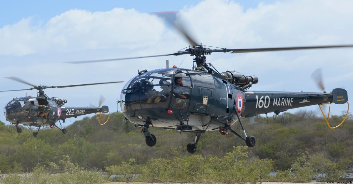 sa 316 319 alouette iii helicopter french navy marine nationale aeronavale flottille 160 262 32