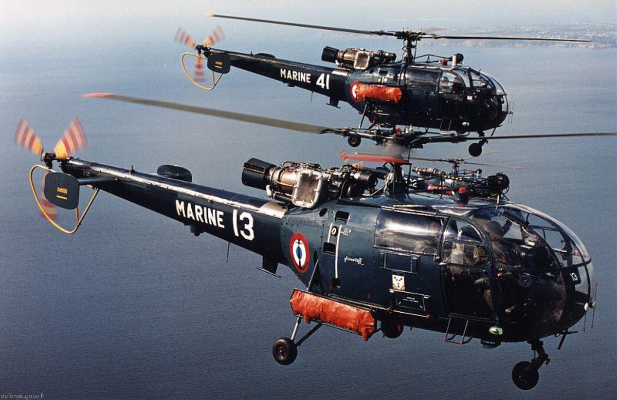 sa 316 319 alouette iii helicopter french navy marine nationale aeronavale flottille 35