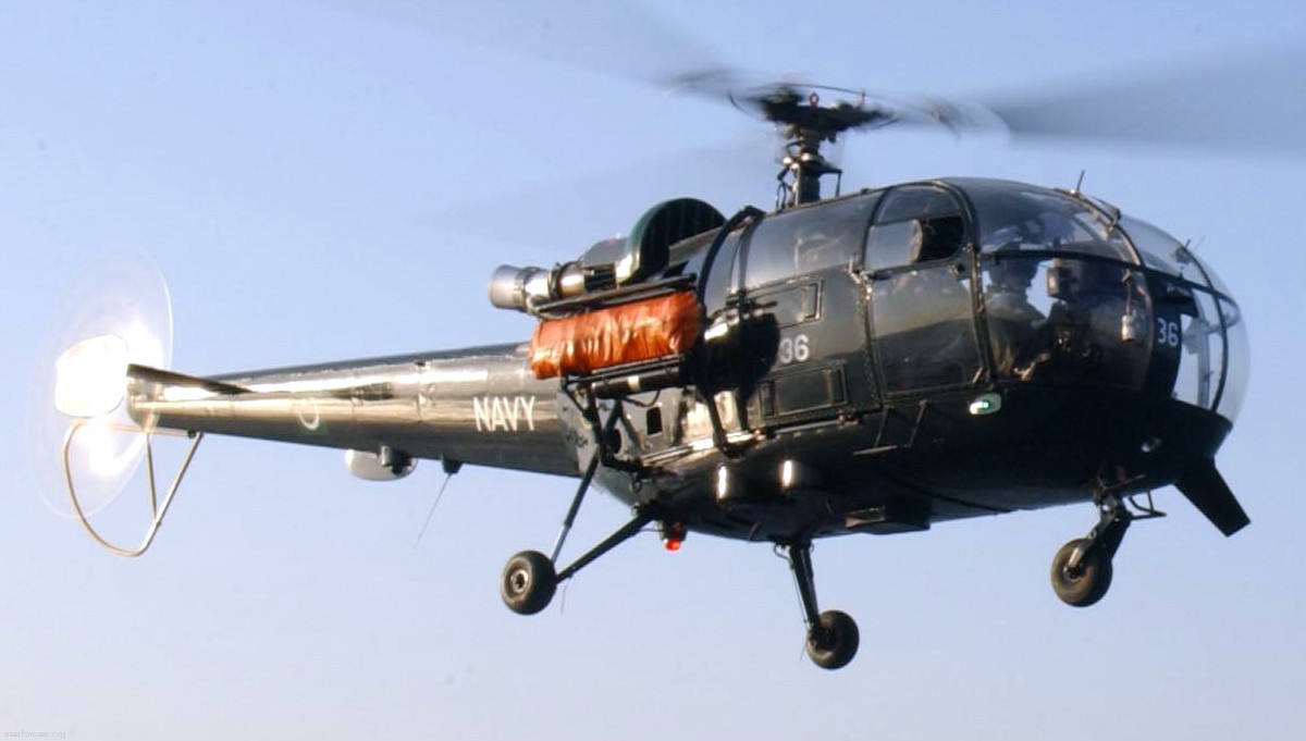 sa 316 319 alouette iii helicopter french navy marine nationale aeronavale flottille 12 36