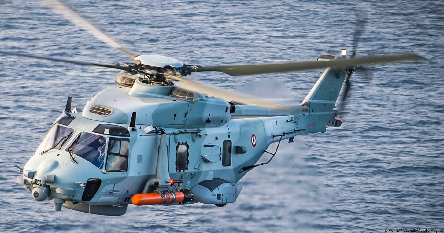 nh90 caiman nfh helicopter french navy marine nationale aeronavale flottille 31f 33f 50 mu90 torpedo