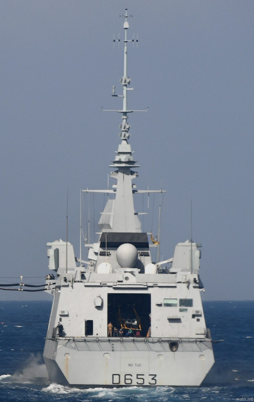 d-653 fs languedoc fremm aquitaine class frigate fregate multi purpose french navy marine nationale 20 nato snmg