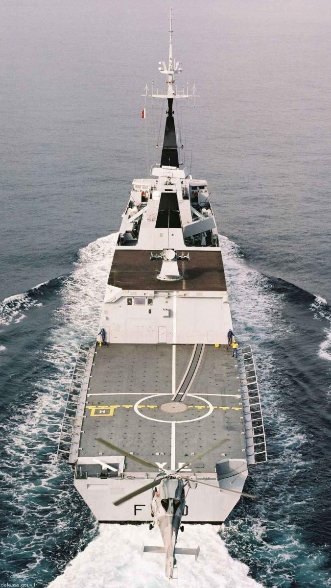 f-710 fs la fayette class frigate french navy crotale edir sam exocet mm40 ssm 12 flight deck