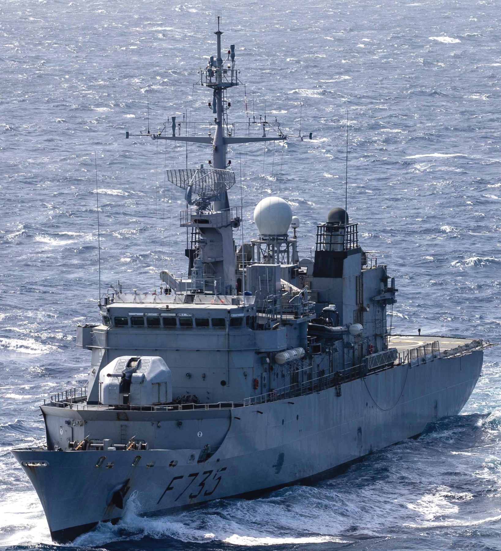 f-735 fs germinal floreal class frigate french navy marine nationale fregate de surveillance 11