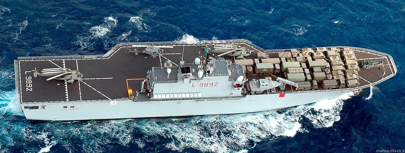 l-9892 san giorgio its nave lpd amphibious transport dock landing ship italian navy marina militare 10