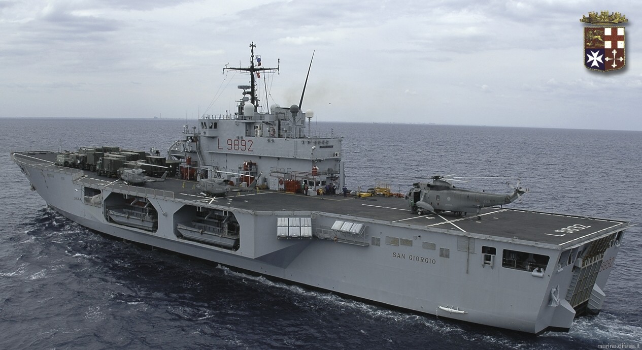 l-9892 san giorgio its nave lpd amphibious transport dock landing ship italian navy marina militare 12