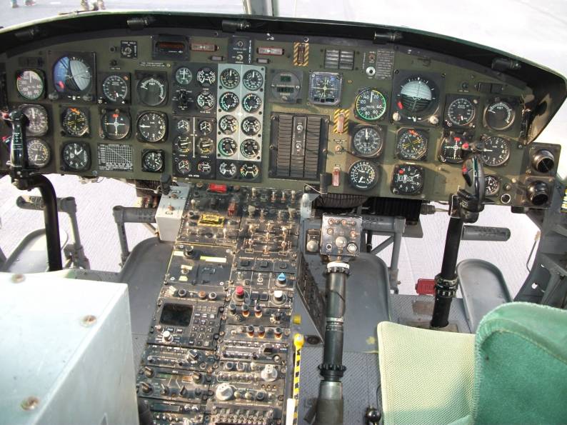 agusta bell ab-212 asw helicopter cockpit