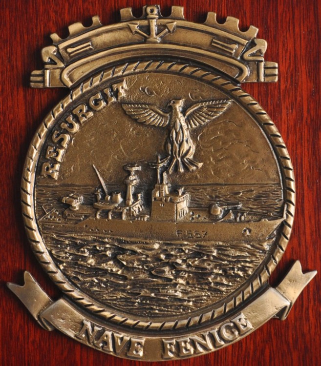 f-557 fenice insignia crest patch badge minerva class corvette italian navy marina militare 03c
