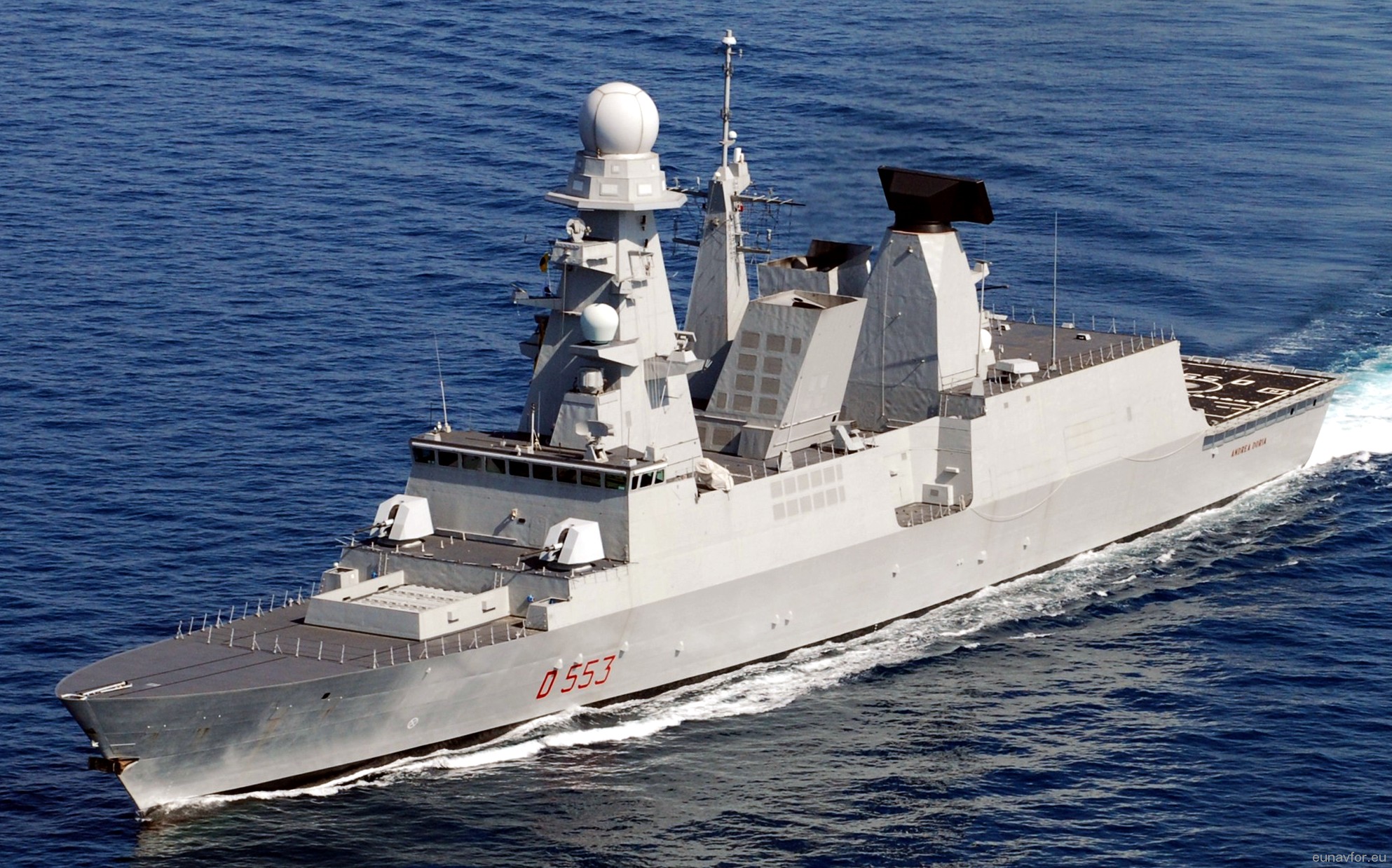d-553 its andrea doria guided missile destroyer ddgh horizon class italian navy 07