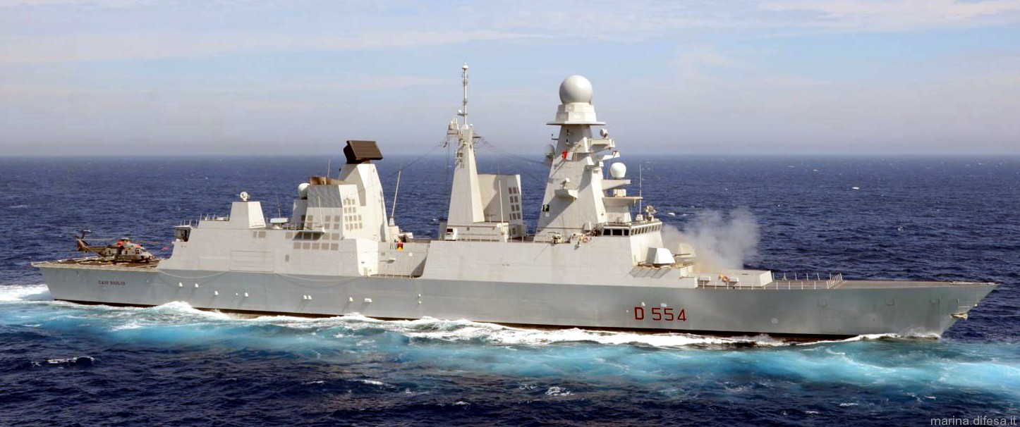 d-554 caio duilio its nave horizon class guided missile destroyer italian navy 05