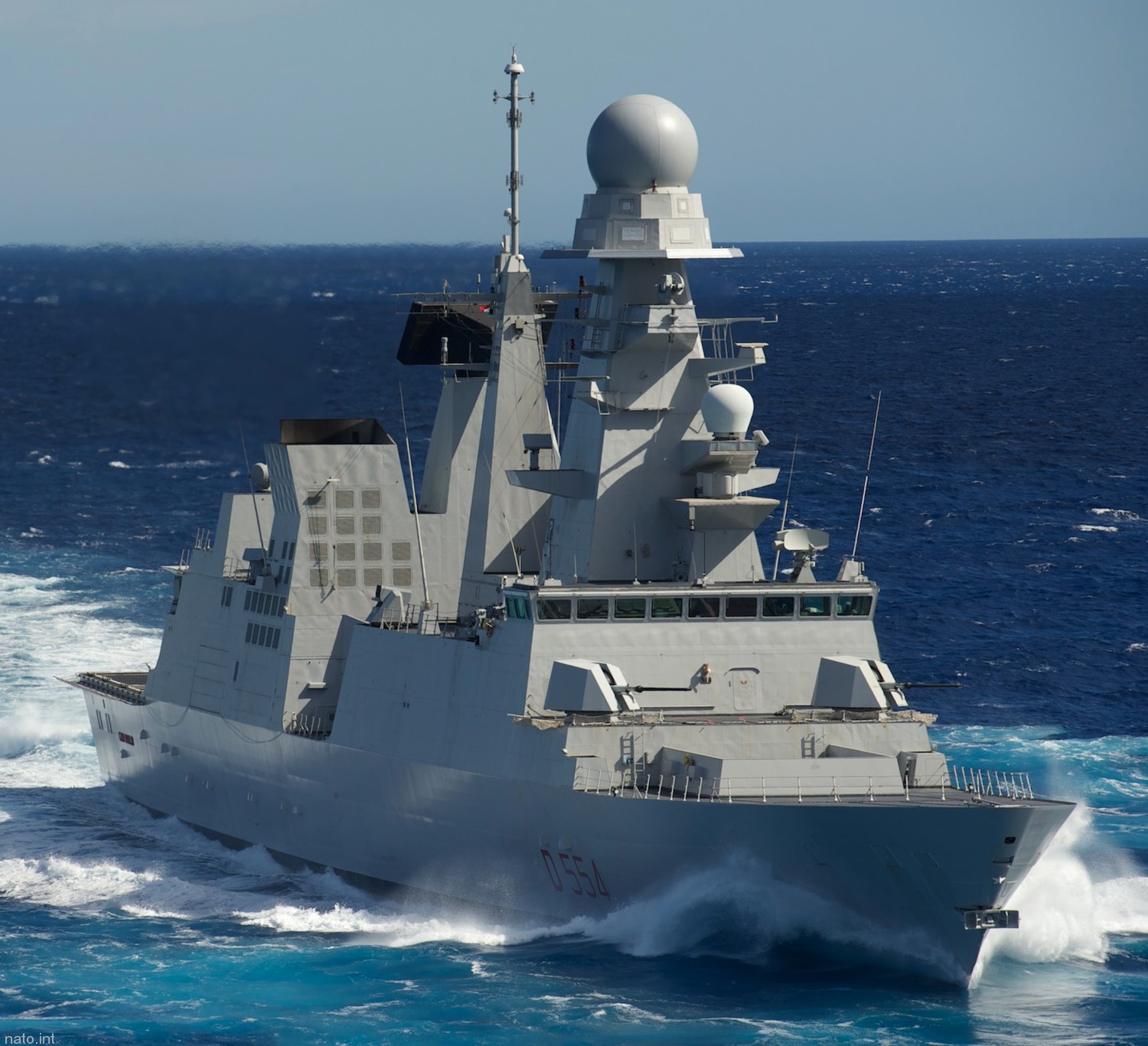 d-554 caio duilio its nave horizon class guided missile destroyer italian navy 06