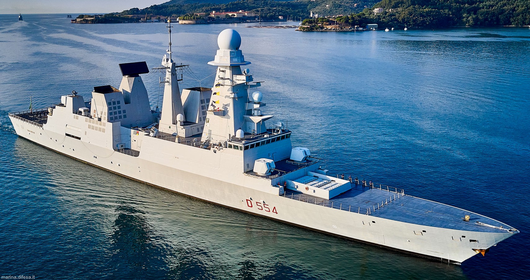 d-554 caio duilio its nave horizon class guided missile destroyer ddgh italian navy marina militare 40