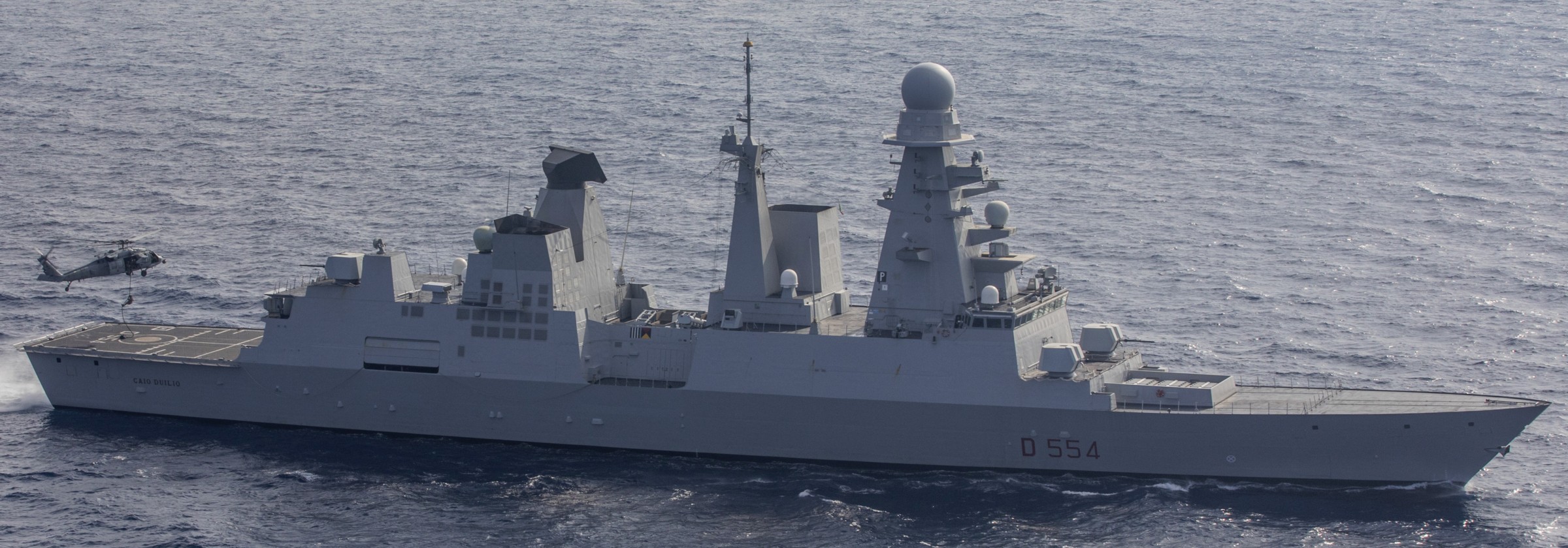 d-554 caio duilio its nave horizon class guided missile destroyer ddgh italian navy marina militare 45