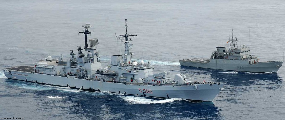 d-560 luigi durand de la penne its nave guided missile destroyer ddg italian navy marina militare 41
