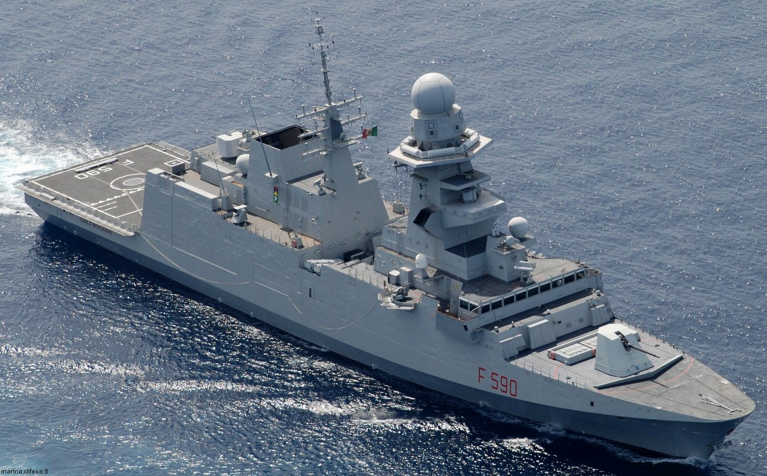 f-590 carlo bergamini its nave fremm class guided missile frigate italian navy marina militare emasoh 51