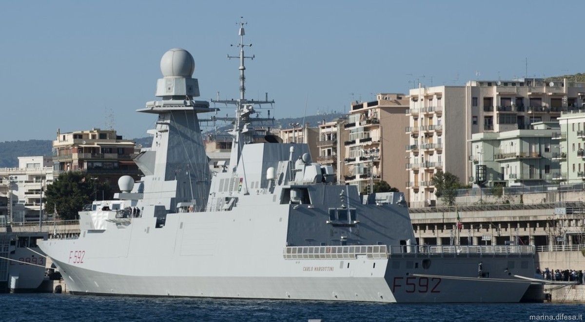 f-592 carlo margottini its nave bergamini fremm class guided missile frigate italian navy marina militare 24