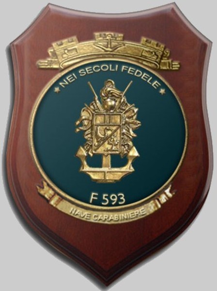 f-593 its carabiniere insignia crest patch badge frigate fremm italian navy marina militare 02c