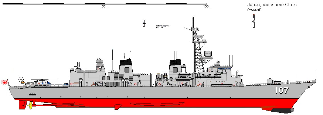 murasame class destroyer japan maritime self defense force jmsdf drawing 02
